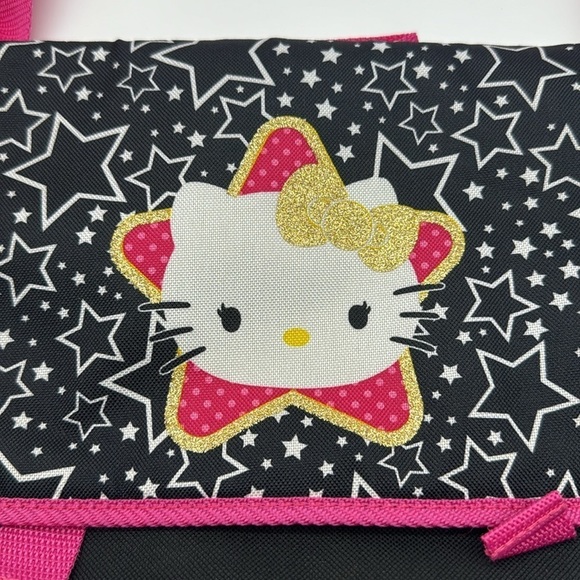 Hello Kitty Small Black Messenger Bag and Stuffed animal NYB5616K - Picture 2 of 13